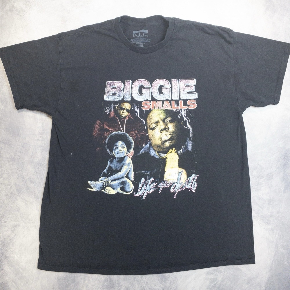 The Notorious B.I.G. Life After Death Rap & Hip Hop Graphic T-Shirt Black XL
